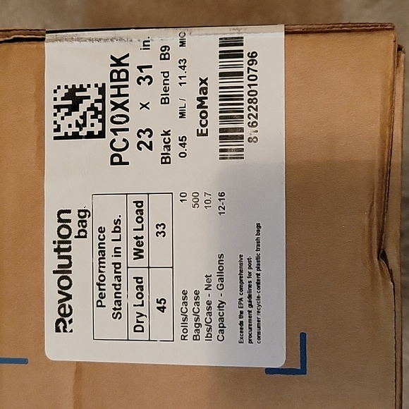 Revolution Bag Eco Max Low Density Can Liner, 500 bags - Picture 3 of 5